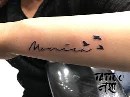 Name With Bird Tatoo Birds Tattoo Wrist By Ravi Sharma Tattoo Nasha Bird Tattoo Wrist Tattoos Print Tattoos