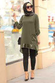 nayla collection nayla collection pul payetli haki tesettur tunik 40090hk urun kodu 40090hk outerwear fashion hijab fashionista muslim fashion