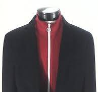INC Blazer Jacket Black/Red Zip 2 Button Track Star Slim Fit ...