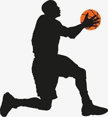 Playing Basketball Silhouette Figures Play Basketball Character Sketch Png And Vector Basketball Silhouette Basketball Basketball Clipart