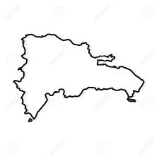 Map of dominican republic, satellite view. Black Outline Of Dominican Republic Map Vector Illustration Royalty Free Cliparts Vectors And Stock Illustration Image 135750684