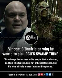 Vincent D'Onofrio says he wants to play Swamp Thing in the DCU because he's  drawn to broken characters, describing the monster as “heartbroken” and  “shattered.” #VincentDOnofrio #SwampThing #DCU #DCStudios