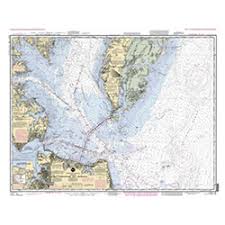 Noaa Training Chart Chesapeake Bay Entrance 12221tr Pcp Edition