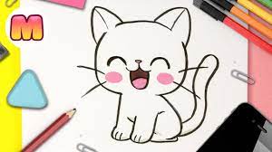 Dibuja un gato negro de forma fácil y paso a paso.¡¡aprende a dibujar!!. Como Dibujar Un Gato Kawaii Facil Paso A Paso Como Dibujar Un Gatito Bebe Youtube