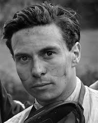 Not long until the Belgian Grand Prix starts. Jim always triumphed at the  Circuit de Spa-Francorchamps but the old layout was challenging and  terrifying at times. Jesse Alexander's portrait of Jim after