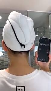 Rapid Drying Hair Towel Video Video Hair Towel Magic Hair Cap Hair