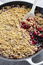 Easy Cherry Crisp The Salty Marshmallow Recipe Cherry Crisp Cherry Crisp Recipe Filling Recipes