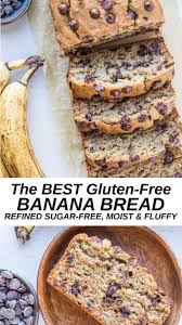 The Best Gluten Free Banana Bread Recipe Made With Gluten Free Flour Blend And Sweetened Wi In 2020 Sugar Free Banana Bread Gluten Free Banana Gluten Free Banana Bread
