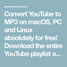 Convert Youtube To Mp3 On Macos Pc And Linux Absolutely For Free Download The Entire Youtube Playlist And Create Your A Youtube Playlist Free Youtube Youtube