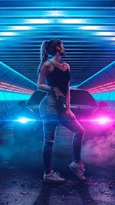 Only the best hd background pictures. Rockstar Panda Iphone Wallpaper Modern Man Hd Cool Wallpapers Neon Photoshoot Neon Girl