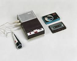 The cassette tape was one of the first technologies that allowed us to share music and recordings on a much wider scale. First Philips Cassette Recorder 1963 Media Library Philips