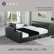 30% off mattresses with tv beds. Lb 1507 Latest King Size Leather Bed With Tv In Footboard Buy Latest Soft Leather Beds In China Bed With Tv In Footboard Tv Bed Product On Alibaba Com