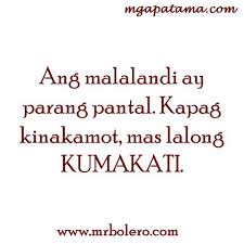 Pamatay Na Banat And Mga Patama Love Quotes Tagalog Love Quotes Patama Quotes Mistress Quotes Karma