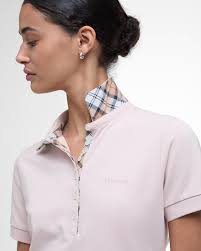 Barbour donna polo sottocollo tartan rosa PORTSDOWN