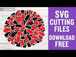 Comes with a plain version and a version with girly doodles. Pom Pom Svg Free Cheerleading Svg Cheer Svg Instant Download Silhouette Cameo Shirt Design Sport Svg Free Vector Files Png Dxf 0231 Freesvgplanet