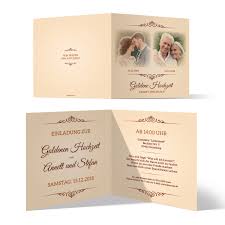 Einladung & einladungskarten goldene hochzeit. Goldene Hochzeit Einladungskarten Zeitsprung