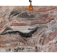 Arabescato Orobico Rosso Polished Marble Slab Random