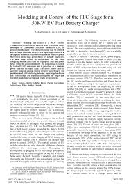 Electric ac charger 7.4 kw type 2 plug (ac mini+). Pdf Modeling And Control Of The Pfc Stage For A 50kw Ev Fast Battery Charger