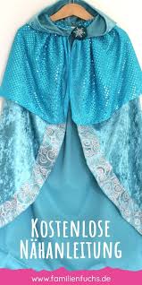 Umhang Im Elsa Stil So Einfach Nahst Du Ihn Selbst Familienfuchs Nahen Einfach Umhang Mit Kapuze Elsa Kostum