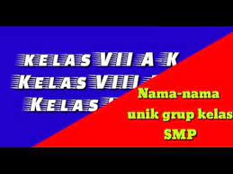 Sharing nama unik grup dari kelas agan di sekolah sampai. Nama Nama Unik Singkatan Grup Kelas Smp Nisa Channel Youtube