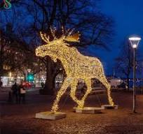Large 3D Lion Wild Animal Sculptures Lights for Outdoor ...