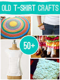 50 Projects To Make Using Old T Shirts Who Doesn T Have An Old T Shirt Or Two Or Three Or Tshirt Crafts Recycled T Shirts Craft Projects