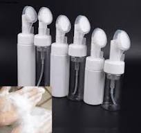 wholesale Foaming Pump Bottles: 200ml Empty Plastic Bottles and Foamers with Silicone Brush Head for Facial Cleansing, Lightweight for Daily Use