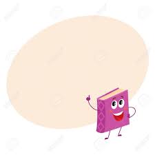 Los 101 dálmatas es la primera pelicula animada que he visto mi infancia. Caracter Divertido Libro Que Apunta Hacia Arriba Con El Dedo Indice Ilustracion Vectorial De Dibujos Animados En El Fondo Con El Lugar De Texto Libro Violeta Apuntando Hacia Arriba Y De