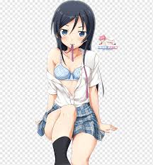 Hd ecchi wallpaper desktop background image photo. Oreimo Anime Hime Cut Black Hair Oreimo Fictional Character Cartoon Desktop Wallpaper Png Pngwing