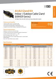 Prysmian Bicc Bicon Cable Glands Catalogue