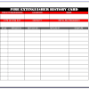 A brief fire extinguisher inspection checklist form designed for monthly evaluation of fire extinguishers. 1