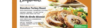 Lepp's boneless turkey roast, either stuffed with thigh meat or plain, about 3 lbs. Boneless Turkey Roast With Traditional Cranberry Stuffing Sobeys Inc