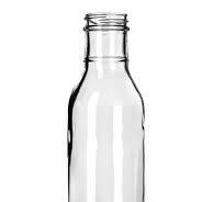 12 oz clear glass sauce bottle with 38-400 neck finish ...