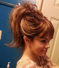 Fake It Bangs Use Your Own Hair To Create Bangs Pull A Section Of Your Hair Forward And Pin With Hair Styles Messy Ponytail Hairstyles Beautiful Long Hair