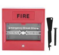 Break Glass Switch Emergency Door Release Glass Break Alarm 24-220VDC  Emergency Break Glass
