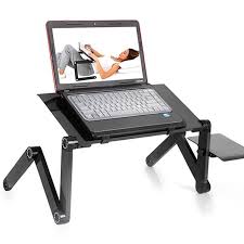 Portable Lap Pc Desk Adjustable Folding Table For Laptop Notebook Computer Folding Desk Table Vented Stand Tray For Sofa Bed Folding Laptop Table Folding Computer Desk Laptop Desk