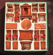 Vintage 22pc Wooden Doll House Furniture Set By Hoardersbizarre On Etsy Wooden Dolls House Furniture Wooden Dollhouse Dollhouse Furniture