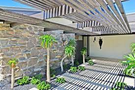 Palm springs 10ft x 10ft steel pergola/gazebo with retractable canopy shades. Photo 2 Of 12 In A William Krisel Designed Midcentury In Palm Springs Lists For Under 1 2m Dwell