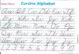 Cursive Chart Printable