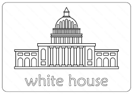It is the official workplace and executive residence of the president of the united states. Free Printable White House Coloring Pages Vector