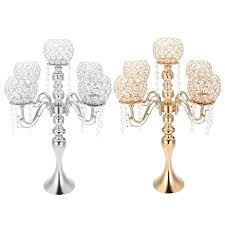 Check spelling or type a new query. 5 Arm Crystal Candle Holder Wedding Candelabra Centerpieces Center Table Candlesticks Party Decor Lantern Stand Silver Gold Home Buy At The Price Of 66 78 In Aliexpress Com Imall Com
