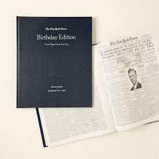 Thema new york times bei der faz: New York Times Custom Birthday Book New York Times Birthday Book Uncommon Goods