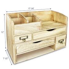 Ikee Design Adjustable Wooden Desktop Organizer Office Supplies Storage S Organizador De Escritorio De Madera Escritorio De Madera Organizador Para Escritorio
