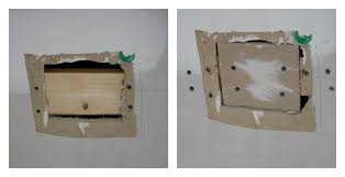 To fix a small hole, fill it with vinyl spackling compound, but first slightly dent the surface with a hammer to produce a void. How To Patch And Repair Drywall The Easy Way