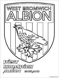 Decorate your laptops, water bottles, notebooks and windows. West Bromwich Albion F C Coloring Pages England Premier League Team Logos Coloring Pages Coloring Pages For Kids And Adults
