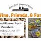 Wine, Friends, & Fun: Pressed Flower Resin Coasters