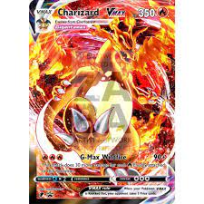 Vmax cards are a new mechanic added to the pokémon trading card game with the inclusion of pokémon from the sword and shield franchise. Charizard Vmax Dynamax Custom Pokemon Card Zabatv