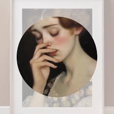 Lady Painting Bathroom Art Funny Classical Painting Poster Printable Wall  Art Vintage Midcentury Toilet Humor Amusing Gift, Digital Download