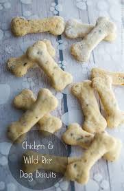 These mini snacks come in several flavors, from chicken to salmon and peanut butter, and reviewers rave about how much their dogs love them. Chicken Wild Rice Dog Biscuits Carrie S Experimental Kitchen