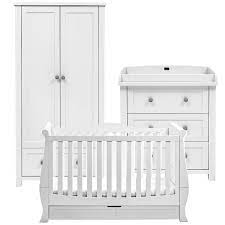 Nostalgia Complete Nursery Set Sleigh Cot Bed Dresser Wardrobe Nursery Furniture Sets Baby Cot Bedding Sleigh Cot Bed